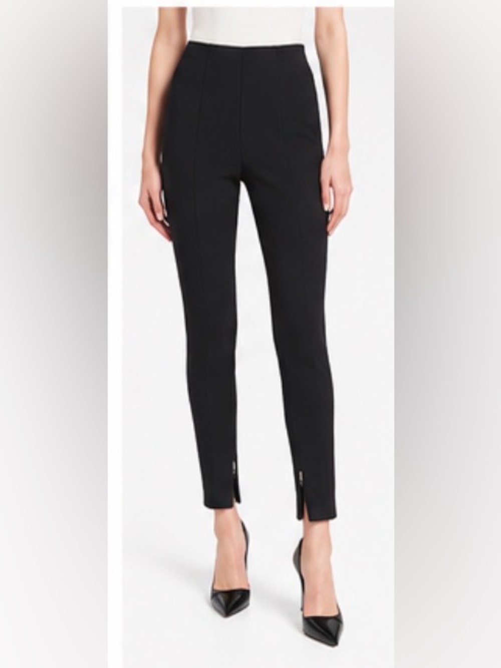 Prada Women’s Black High-Rise Skinny Leg Pants – IT 42 / US 8